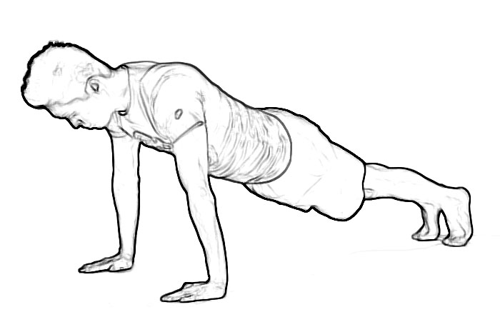 weighted push-up